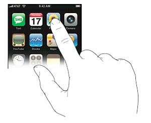 iPhone capacitive touchscreen